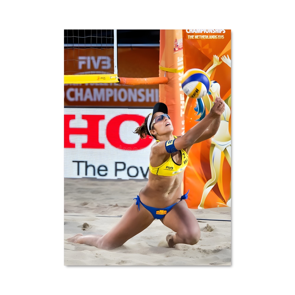 Poster Beach Volleyball Vibes – affiche Beach-volley